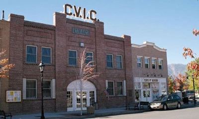 Front of the Carson Valley Improvement Club, or CVIC Building